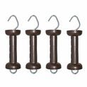 4 x Gallagher Soft touch gate handle terra (Brown) for rope/wire additional 1