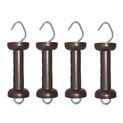 4 x Gallagher Soft touch gate handle terra (Brown) for rope/wire additional 1