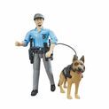 Bruder Bworld Policeman With Dog 1:16 additional 1