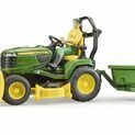 Bruder Bworld John Deere X949 Lawn Tractor with Trailer and Gardener 1:16 additional 1