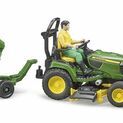 Bruder Bworld John Deere X949 Lawn Tractor with Trailer and Gardener 1:16 additional 3