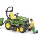 Bruder Bworld John Deere X949 Lawn Tractor with Trailer and Gardener 1:16 additional 4
