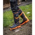 Buckler Buckbootz S5 BBZ8000BKOR Black &amp; Orange Safety Wellington Boots additional 3