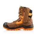 Buckler Boots Buckz Viz Safety Lace/Zip Boot - Brown/Orange additional 2