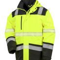 Result Safeguard Extreme Tech Printable Softshell Safety Coat Fluorescent Yellow/Black additional 1