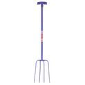 Faulks &amp; Cox Tubular 4 Prong Manure Fork T Grip - Various Colours additional 3