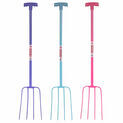 Faulks & Cox Tubular 4 Prong Manure Fork T Grip - Various Colours additional 1
