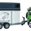 Bruder Land Rover Defender Horse Trailer &amp; Horse 1:16 additional 1