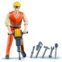Bruder Construction Worker with Tool Accessories 1:16 additional 1