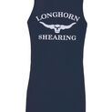 Longhorn Shearing Singlet Vest Navy Blue additional 1