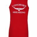 Longhorn Shearing Original Kids Singlet Vest Red additional 1