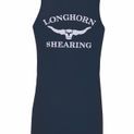 Longhorn Shearing Original Kids Singlet Vest Navy Blue additional 1