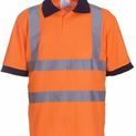 Yoko Hi-Vis Short Sleeve Polo Shirt Hi Vis Orange additional 1