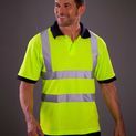Yoko Hi-Vis Short Sleeve Polo Shirt Hi-Vis Yellow additional 2