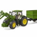 Bruder John Deere 7R 350 with Frontloader &amp; Tipping Trailer 1:16 additional 4