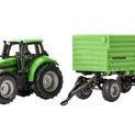Siku Deutz-Fahr Tractor with Fortuna 4-Wheel-Trailer 1:87 additional 1