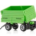 Siku Deutz-Fahr Tractor with Fortuna 4-Wheel-Trailer 1:87 additional 3