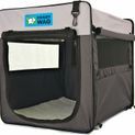 Henry Wag Folding Fabric Crate Grey additional 4