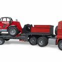 Bruder MAN TGA Truck with Low Loader Trailer and Manitou Telehandler 1:16 additional 1