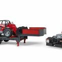 Bruder MAN TGA Truck with Low Loader Trailer and Manitou Telehandler 1:16 additional 4