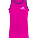 Longhorn Shearing Dartmoor Long Tail Singlet Vest Pink/Navy additional 1