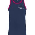 Longhorn Shearing Hampshire Long Tail Singlet Navy/Pink additional 1