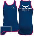 Longhorn Shearing Hampshire Long Tail Singlet Navy/Pink additional 2