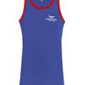 Longhorn Shearing Ryeland Long Tail Singlet Vest Blue/Red additional 1