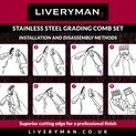 Liveryman Stainless Steel A5 Grading Comb Set for Harmony Plus Clipper (Equine/Pet) additional 7