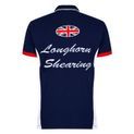Longhorn Shearing Kids Hereford Polo Shirt Navy additional 3