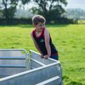 Longhorn Shearing Kids Suffolk Long Tail Singlet Vest - Black/Red additional 2