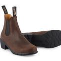 Blundstone 1673 Antique Brown Ladies Leather Chelsea Heel Boots additional 3