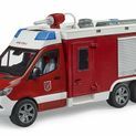 Bruder MB Sprinter Fire Service Rescue Vehicle + Light &amp; Sound Module 1:16 additional 1