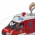 Bruder MB Sprinter Fire Service Rescue Vehicle + Light & Sound Module 1:16 additional 2