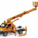 Bruder MB Sprinter with Work Platform + Light &amp; Sound Module 1:16 additional 3