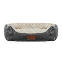 Beddies Plush Cord Lounger Dog Bed Grey additional 3