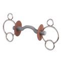 Beris 3 Ring Hard Tongue Port Snaffle Bit additional 2
