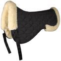 Waldhausen Half Saddle Pad with Synthetic Lambskin Black/Natural additional 1