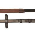 Mackey Classic Leather Rubber Grip Reins Black additional 4