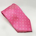 Equetech Polka Dot Show Tie Fuchsia/White additional 2
