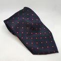 Equetech Polka Dot Show Tie Navy/Red additional 2