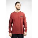 Caterpillar Trademark Banner Long Sleeve T-Shirt Brick additional 1
