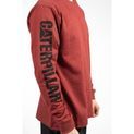 Caterpillar Trademark Banner Long Sleeve T-Shirt Brick additional 7