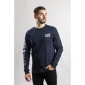 Caterpillar Trademark Banner Long Sleeve T-Shirt Dark Marine additional 7