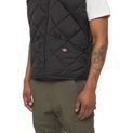 Dickies Diamond Quilted Vest Black additional 5
