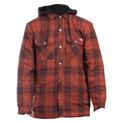 Dickies Fleece Hood Flannel Shirt Jacket Brick additional 4