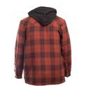 Dickies Fleece Hood Flannel Shirt Jacket Brick additional 2