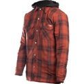 Dickies Fleece Hood Flannel Shirt Jacket Brick additional 3