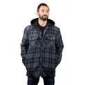 Dickies Fleece Hood Flannel Shirt Jacket Navy additional 1