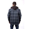 Dickies Fleece Hood Flannel Shirt Jacket Navy additional 2